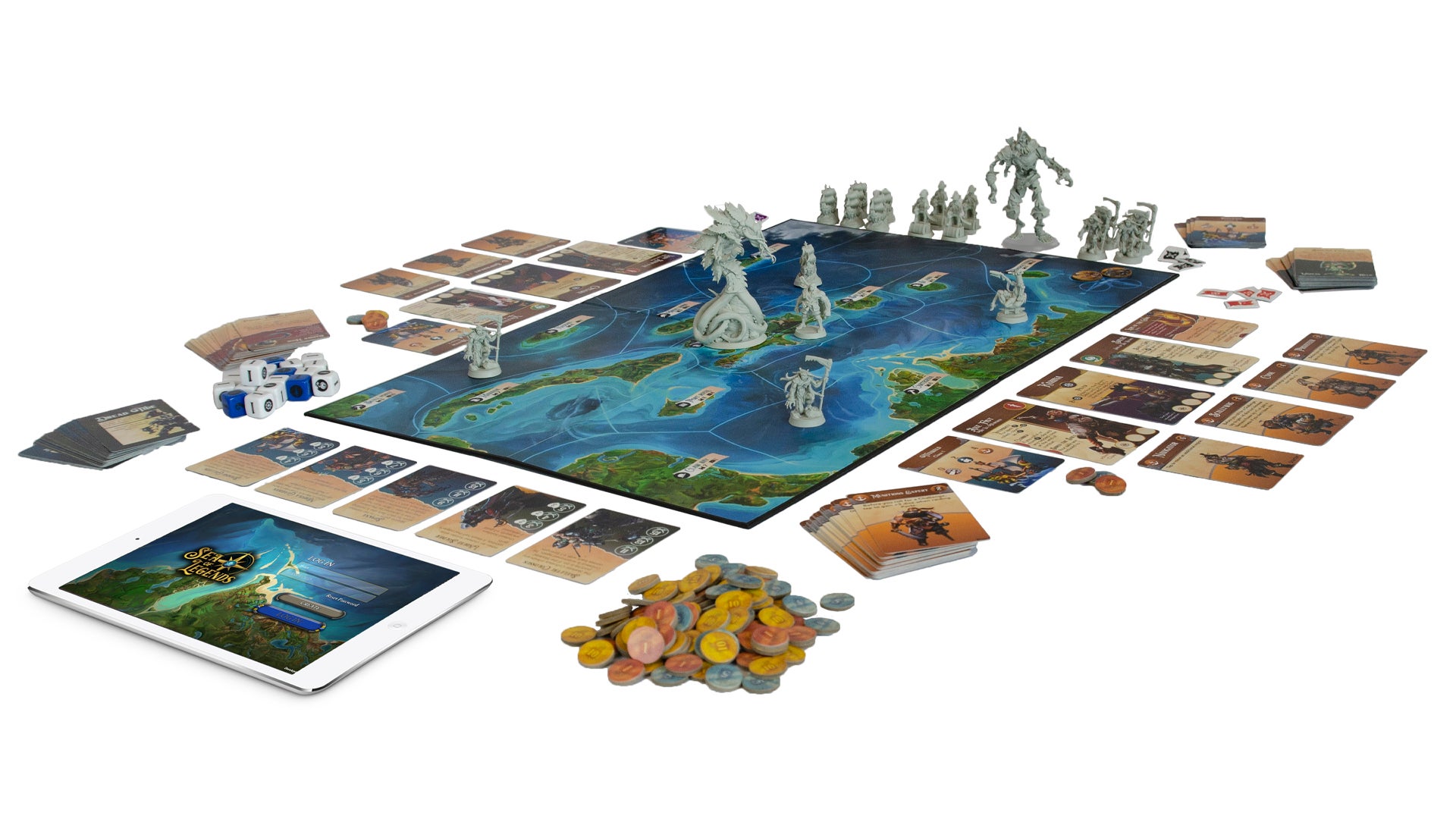 Sea of Legends is an ambitious pirate adventure board game with a